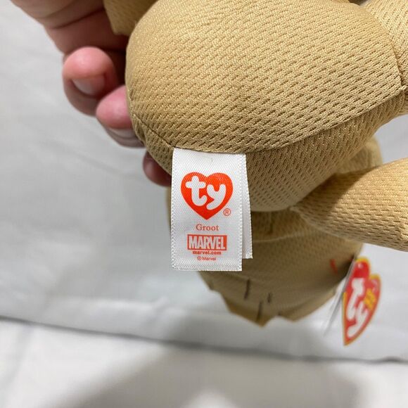 Ty Groot Plush Beanie Baby 7” Marvel Guardians of the Galaxy Stuffed Toy - Picture 6 of 11